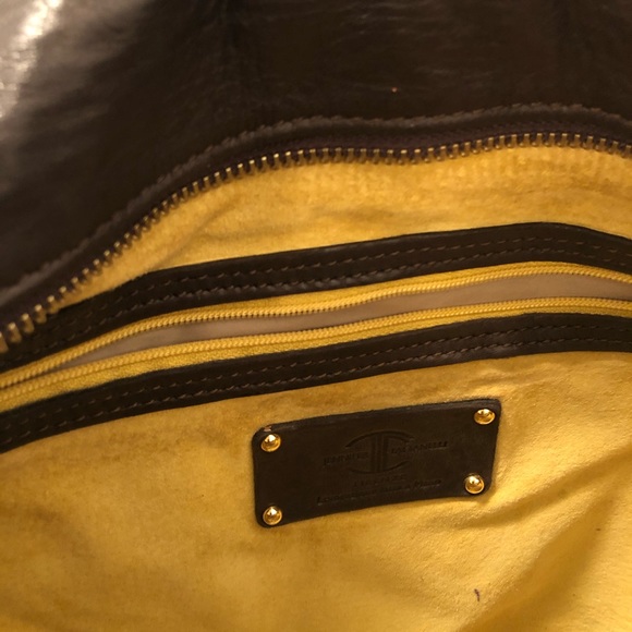 Italian Leather and Suede Shoulder Bag - Picture 6 of 6